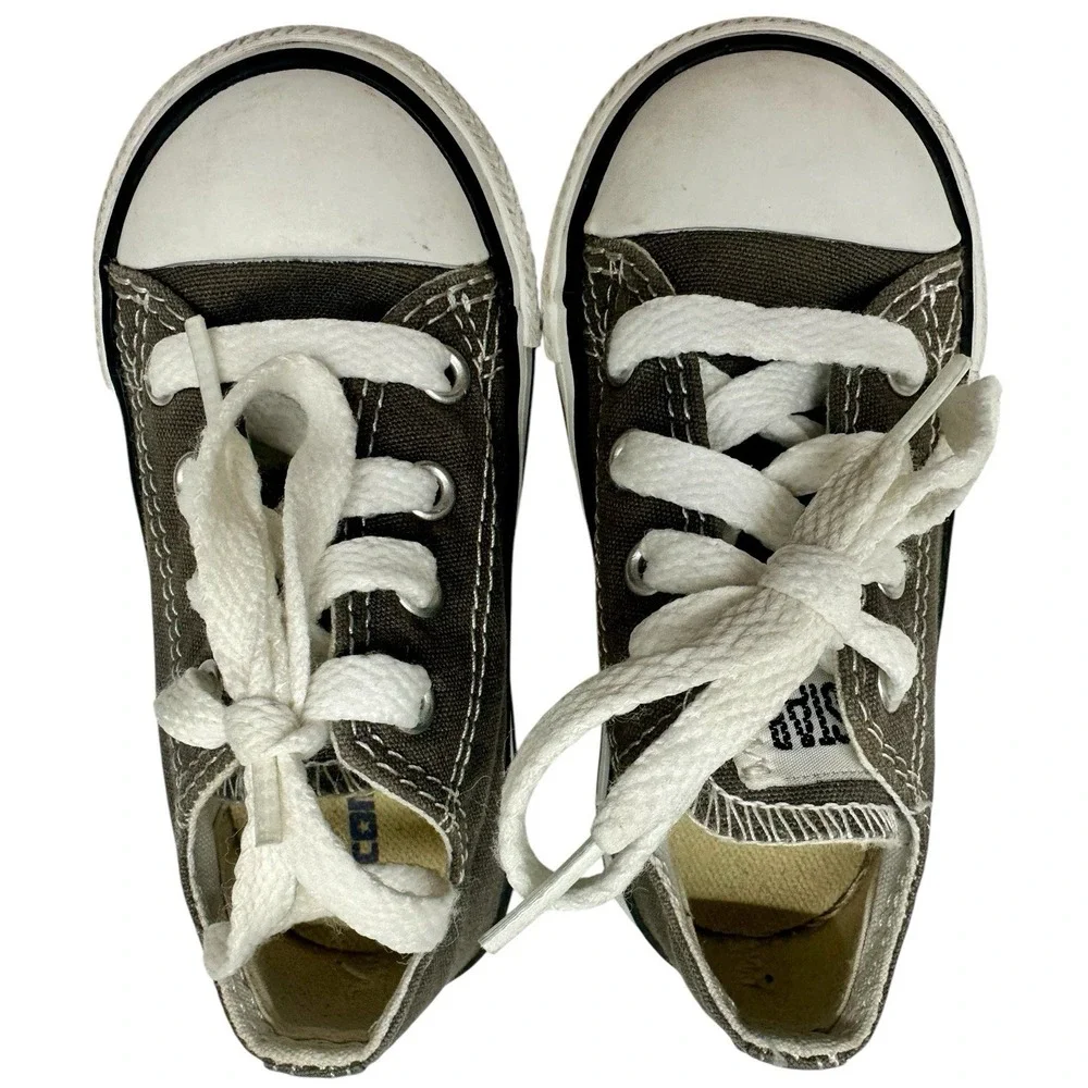 Converse Chuck‎ Taylor All Star Sneakers Infant US6 Gray Low Top 7J794